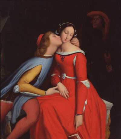 Francesca da Rimini and Paolo Malatesta, 1819 by Jean Auguste Dominique Ingres